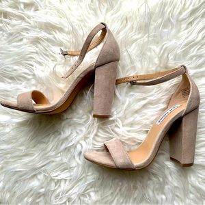 Steve Madden heels— ankle strap and chunky heel